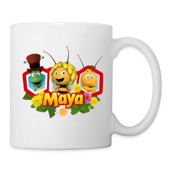 Biene Maja, Willy und Flip - Tasse - Weiß - Rechts