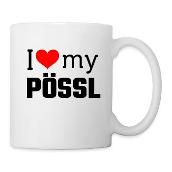 i love my PÖSSL - Mug - white - Right