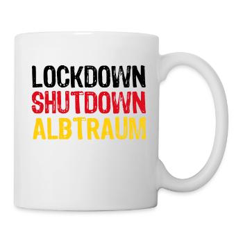 Lockdown Deutschland Widerstand Demonstration - Tasse - Weiß - Rechts