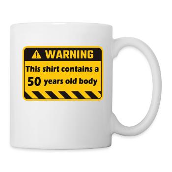 Warning 50 years - Mug - white - Right