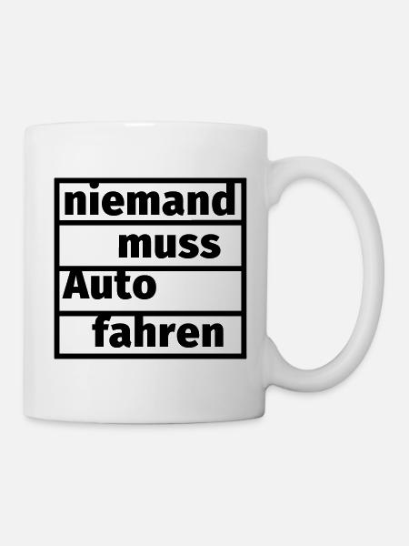 Fahrrad fahren Umwelt schützen Klimawandel Spruch - Tasse - Weiß