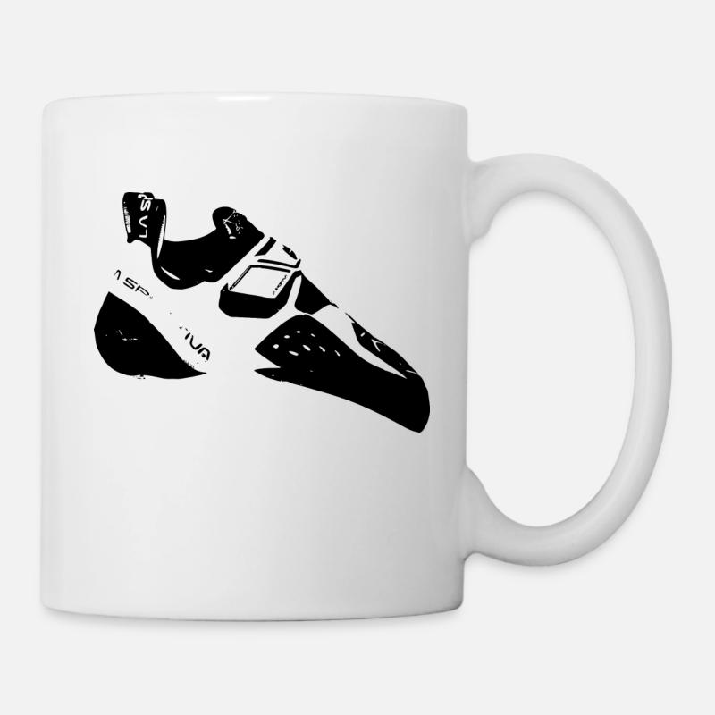 chaussure d'escalade - Mug blanc - blanc