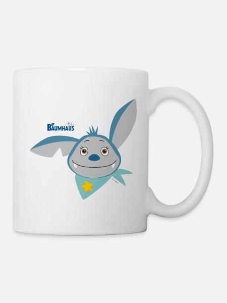 KiKA-Baumhaus mit Fidi Gesicht - Tasse - Weiß