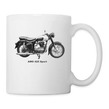 Simson AWO 425 Sport Oldtimer DDR Suhl Awtowelo - Mug - white - Right