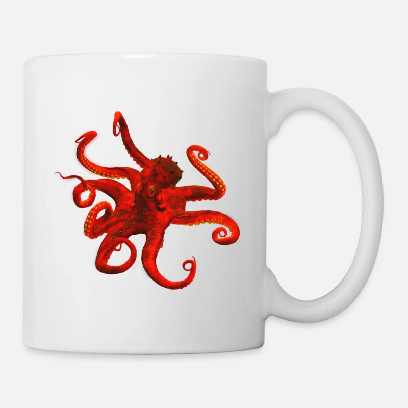 Krake - Tasse - Weiß