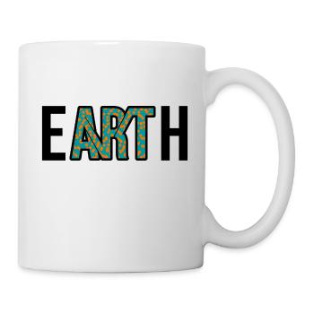 Kunst - Erde - Earth Art - Coronavirus - E-ART-H - Tasse - Weiß - Rechts