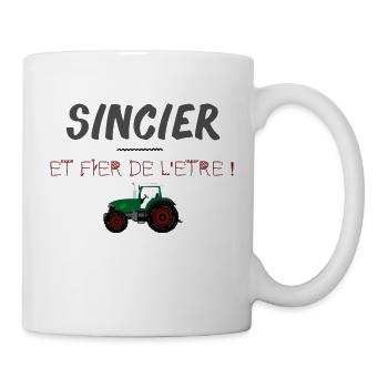 T shirt chti sincier, agriculteur - Mug blanc - blanc - Droite