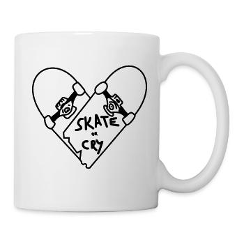 Skateboard Heart - Mug - white - Right