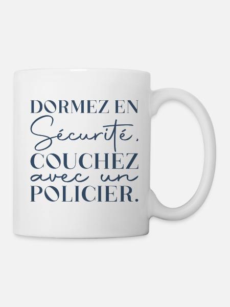 Policier - Mug blanc - blanc
