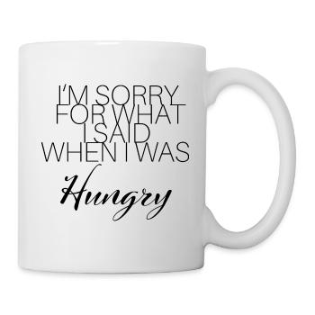 HUNGRY FUNNY COOL - Mug blanc - blanc - Droite
