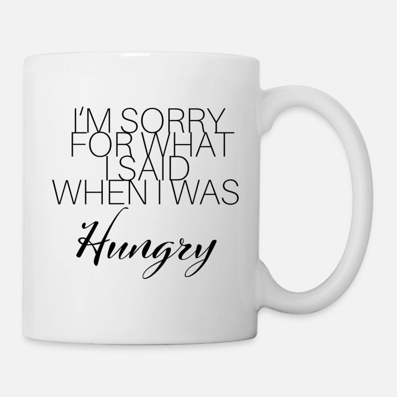 HUNGRY FUNNY COOL - Tasse - Weiß