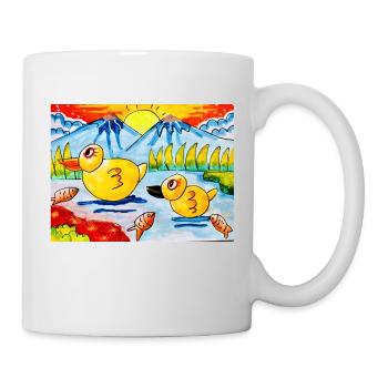 Happy Color Happy World - Mug blanc - blanc - Droite