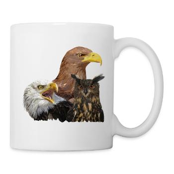 Hibou et Pygmées - Mug blanc - blanc - Droite