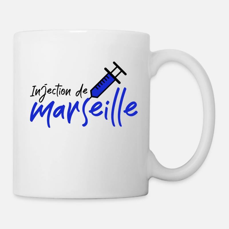 injection de Marseille - Mug blanc - blanc