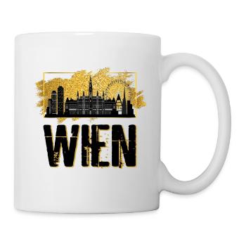 Vienna Austria Austria Skyline City Gold - Mug - white - Right