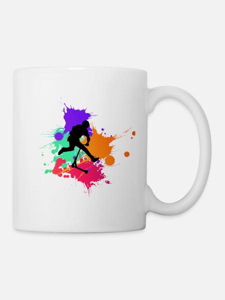 trottinette freestyle - Mug blanc - blanc