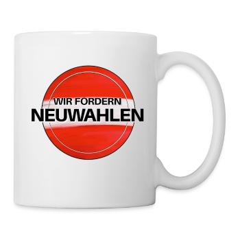 Wir fordern Neuwahlen. - Tasse - Weiß - Rechts