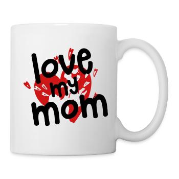 FÊTE DES MÈRES J’ADORE MA MÈRE - Mug blanc - blanc - Droite