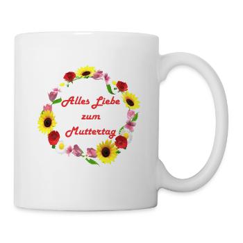 Muttertag Geschenkidee - Tasse - Weiß - Rechts