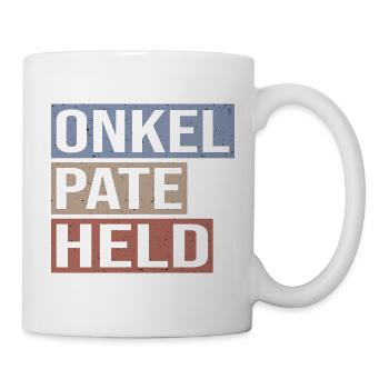 Patenonkel Held Geschenk für Onkel - Tasse - Weiß - Rechts