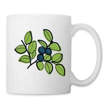 Myrtilles - Mug blanc - blanc - Droite
