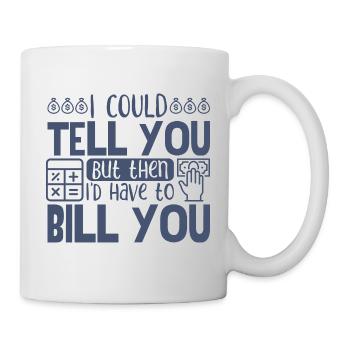 Buchhaltung steuern - Tasse - Weiß - Rechts