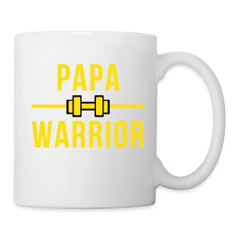 papa warrior - Mug blanc - blanc - Droite