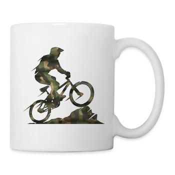 Radsportler Herzschlag Radfahren BMX Radsport Berg - Tasse - Weiß - Rechts