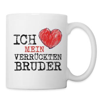 mein bruder - Tasse - Weiß - Rechts