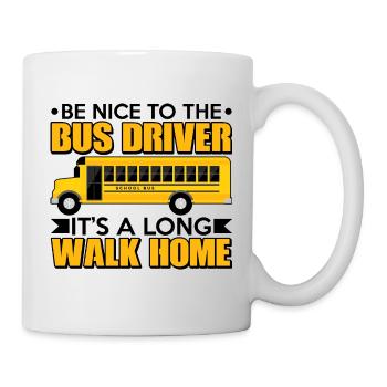 Bus Berufskraftfahrer Busfahrer Busse Busfahrer - Tasse - Weiß - Rechts
