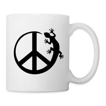 Symbole - Loving Peace Gecko solo - Mug blanc - blanc - Droite