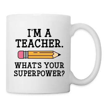 Ich bin Lehrer - Tasse - Weiß - Rechts