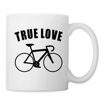 Rennrad Love Triathlon Fahrrad Geschenk Radfahrer - Tasse - Weiß - Rechts