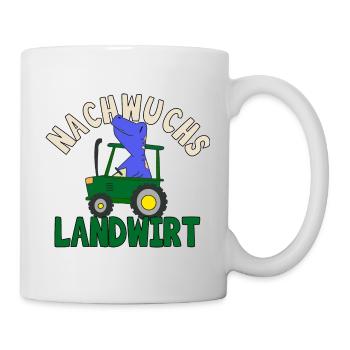 Nachwuchs Landwirt Kinder Traktor Jungbauer Bauer - Tasse - Weiß - Rechts