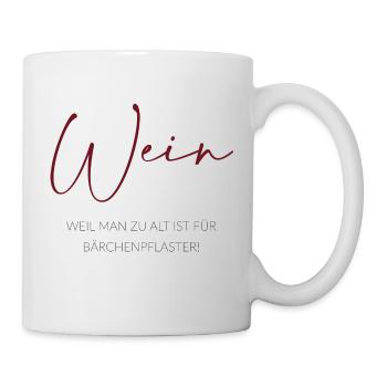 Wein - Tasse - Weiß - Rechts