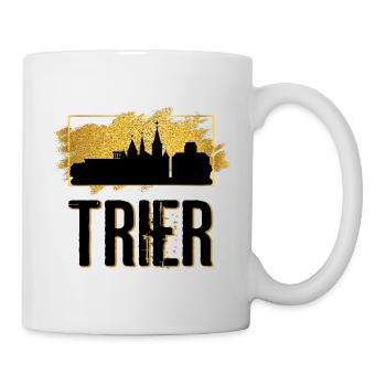 Trier Germany City Skyline Home Love Gold - Mug - white - Right