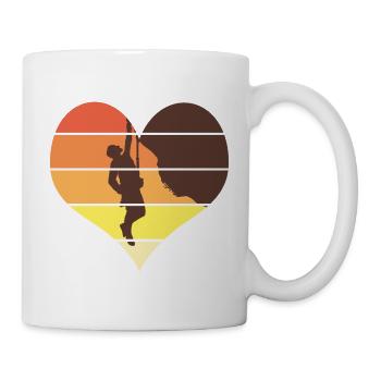 I love climbing humor climbing climb - Mug - white - Right