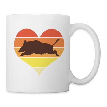 Ich mag Jagd Humor Jäger Jagd auf Wildschweine - Tasse - Weiß - Rechts