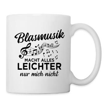 Blasmusik Blaskapelle Blasorchester Musik - Tasse - Weiß - Rechts