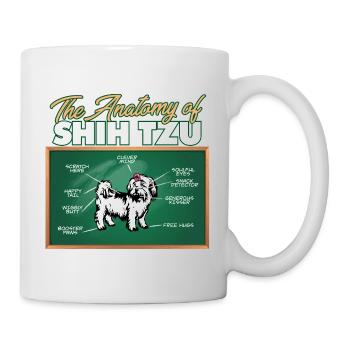 Anatomy Of A Shih Tzu I Funny Shih Tzu - Mug - white - Right