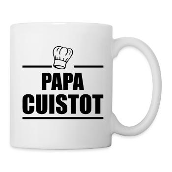Papa Cuistot, cuisinier, cuisto, cuisine,cadeau - Mug blanc - blanc - Droite