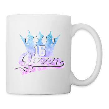 16ÈME ANNIVERSAIRE SWEET 16 QUEEN - Mug blanc - blanc - Droite
