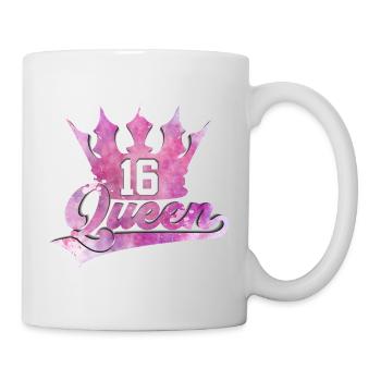 16ÈME ANNIVERSAIRE FILLE REINE 16 PRINCESSE - Mug blanc - blanc - Droite
