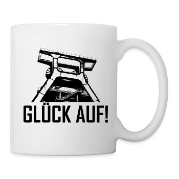 Glück auf - Tasse - Weiß - Rechts