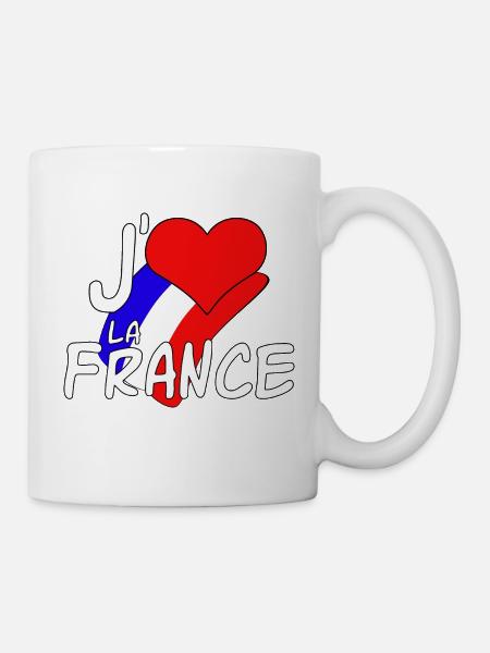 Ich liebe Frankreich - Tasse - Weiß
