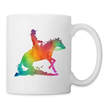 Western Rider Watercolor Look - Mug - white - Right