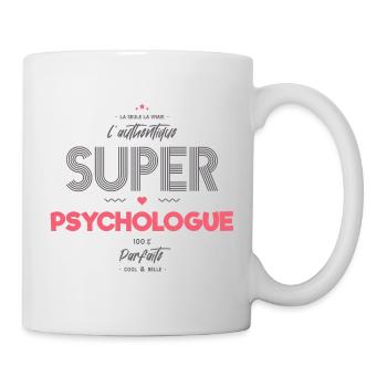 L authentique super psychologue - Mug blanc - blanc - Droite