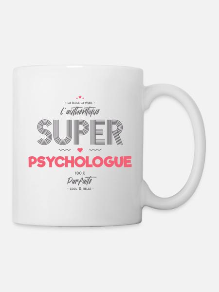 L authentique super psychologue - Mug blanc - blanc