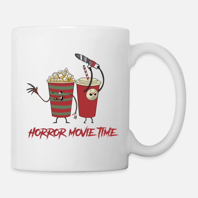 L’heure du film d’horreur - Mug blanc - blanc