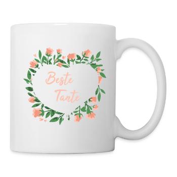 Beste Tante Neffe Nichte - Tasse - Weiß - Rechts
